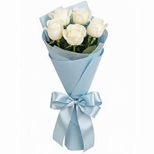 Букет 5 Белых роз Проуд #REPLACE_PRED# Москаленках