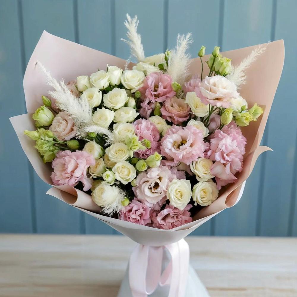 Букет цветов из: Альстромерии и Розы в Москаленках