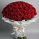 Букет 101 Красная роза Блэк Мэджик в Москаленках