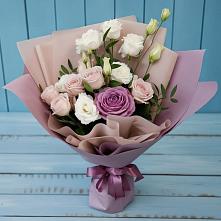 Букет цветов из:  Розы и Лизиантусы в Москаленках