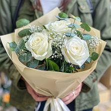 Букет Нежные грёзы в Москаленках Букет цветов из: Розы в Москаленках