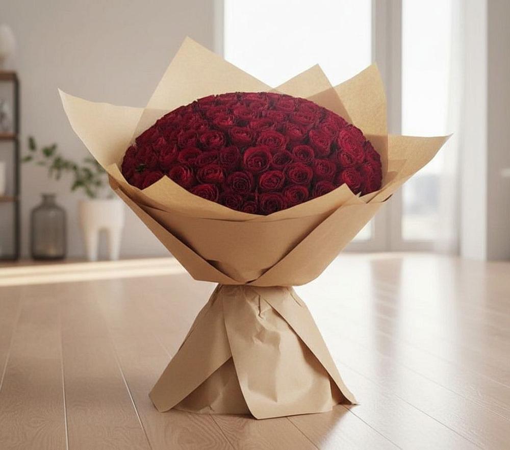 Букет 101 Красная роза в Москаленках