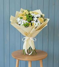 Букет цветов из:  Хризантемы и Розы в Москаленках