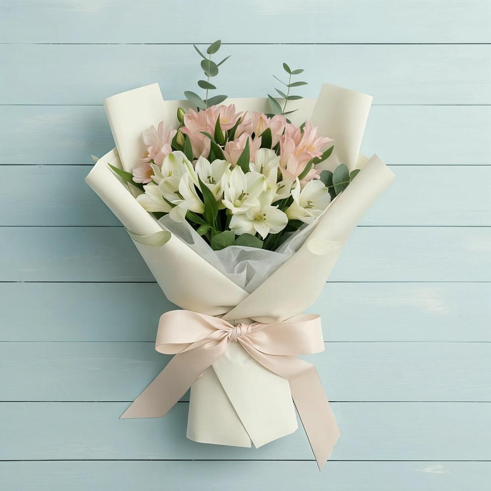 Букет цветов из: Альстромерии в Москаленках