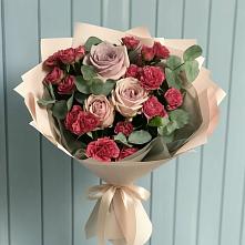 Букет цветов из:  Гвоздики и Розы #REPLACE_PRED# Москаленках