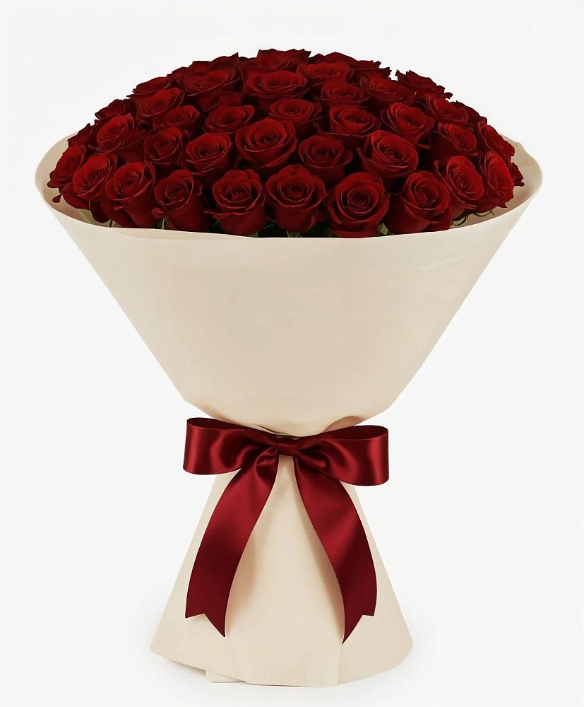 Букет 101 Бордовая роза Блэк Бакарра в Москаленках